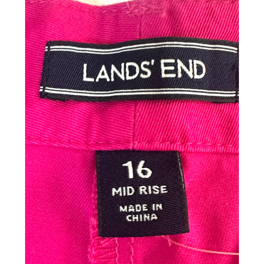 Land’s End Women's Shorts Size 16 Pink Magenta NWT - Picture 7 of 16